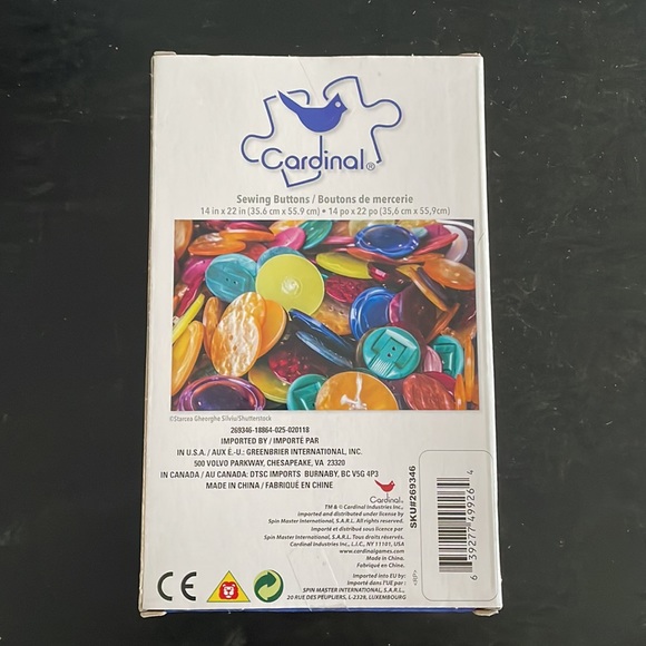 Cardinal * Buttons Puzzle NEW!!! - Picture 2 of 2